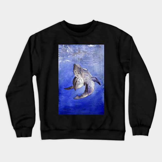 Dolphin Crewneck Sweatshirt by Cwang